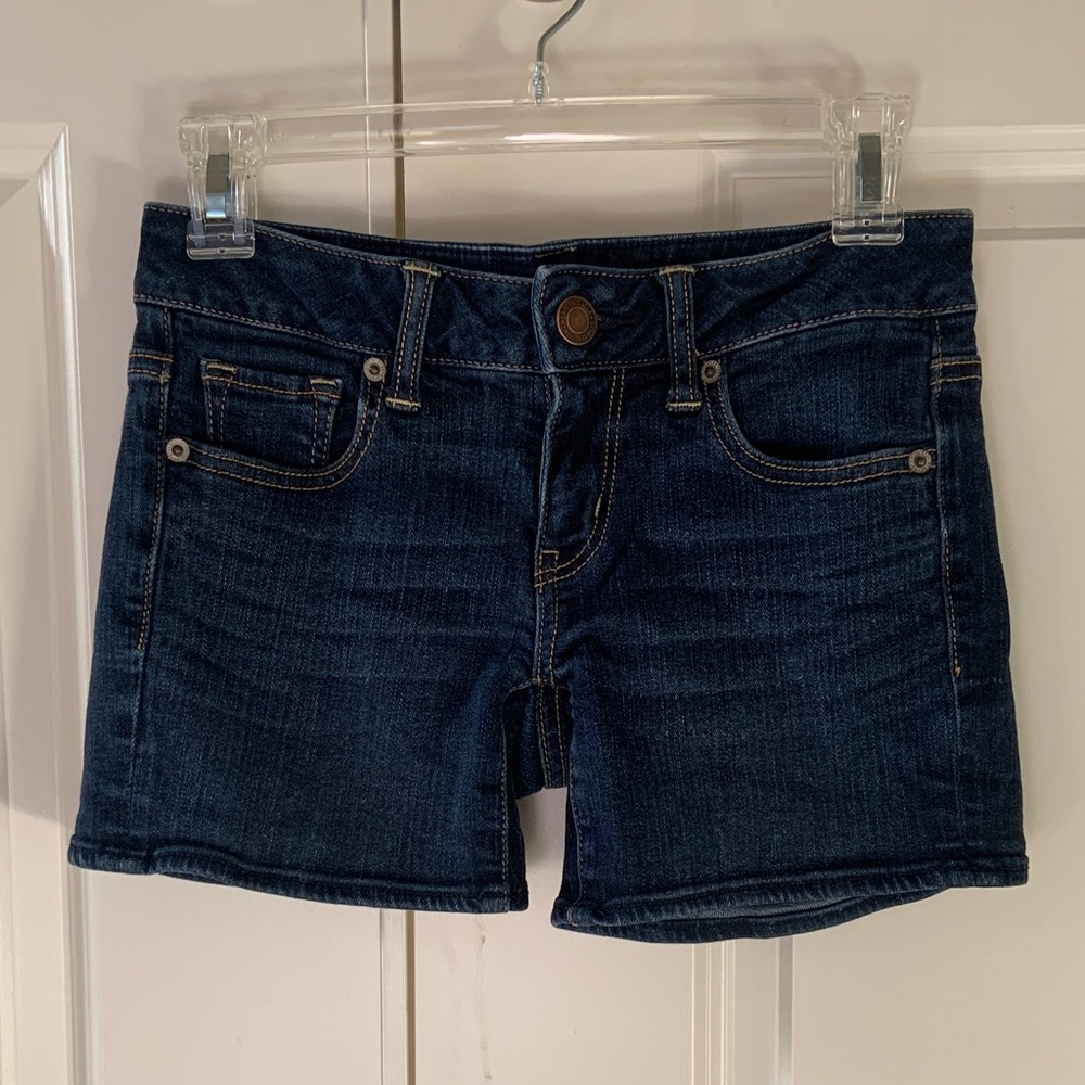 American Eagle Outfitters Dark Blue Jean Shorts